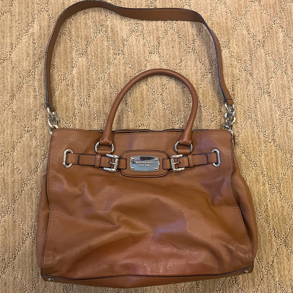 Michael Kors Hamilton leather bag